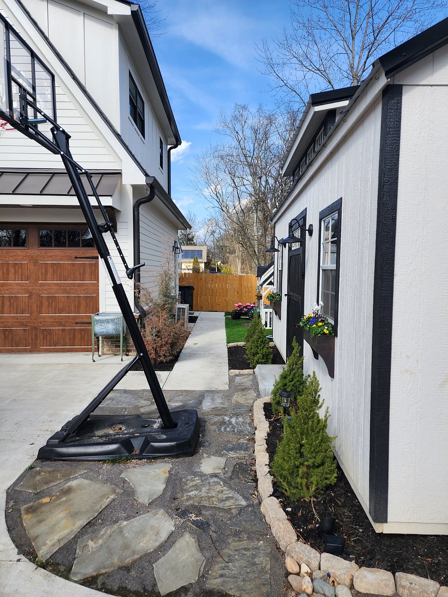 Walkway to Carriage House (Shed being removed)