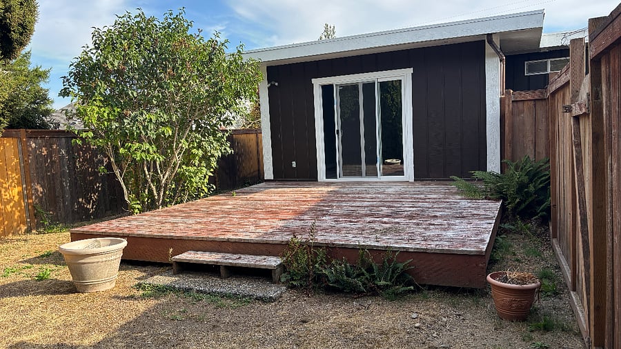 Masters bedroom patio