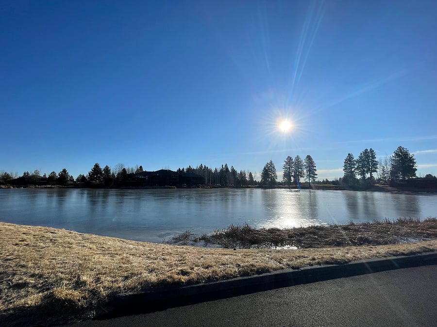 One of two lakes that are footsteps from your front door!