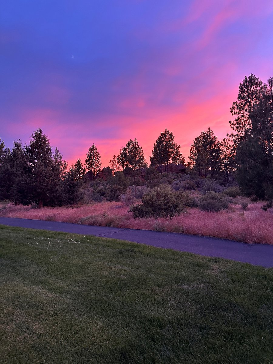 Unedited - real life sunset from our property taken by one of our favorite guests!