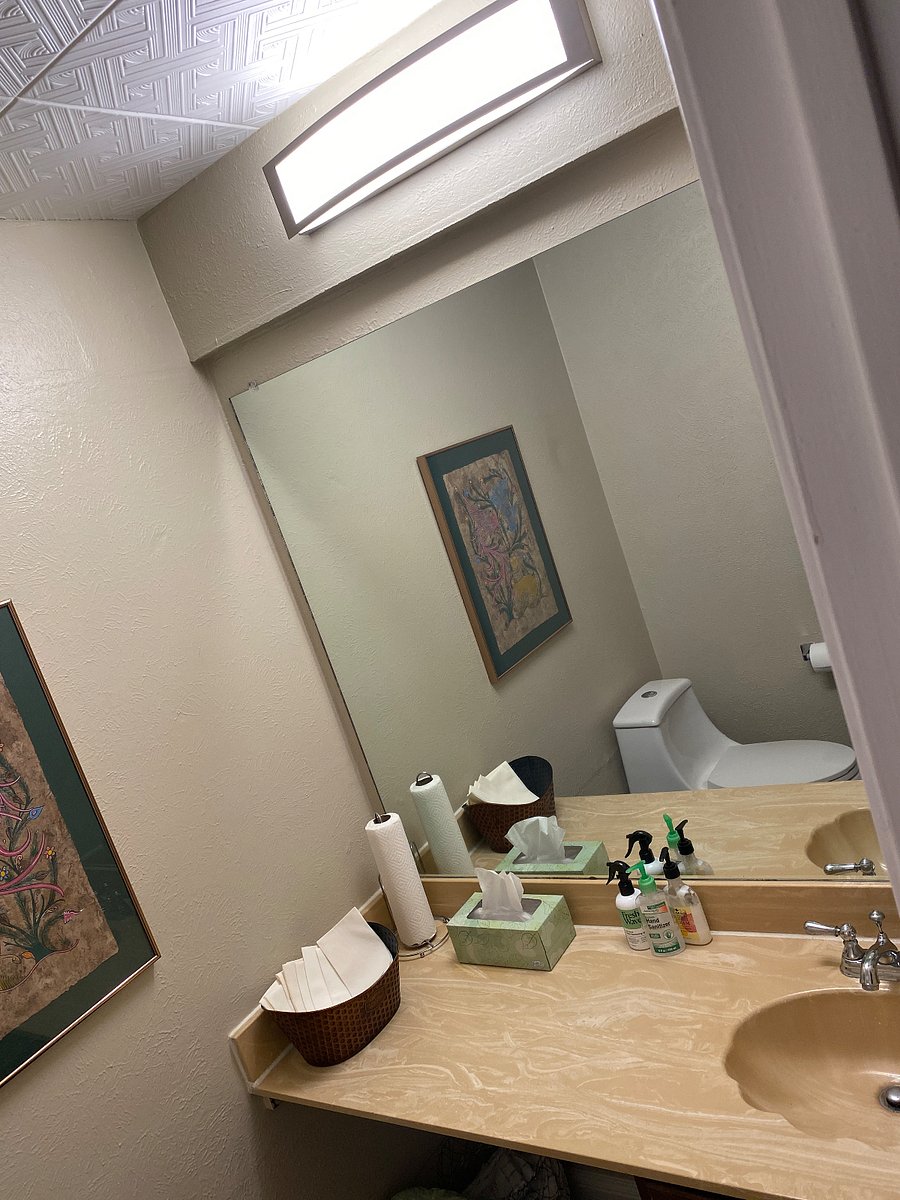 Downstairs half bathroom.