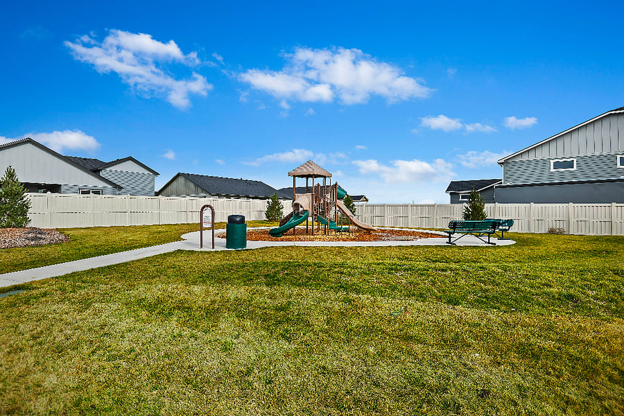 playground directly across the street from the house