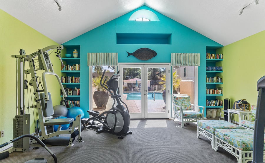Workout room available