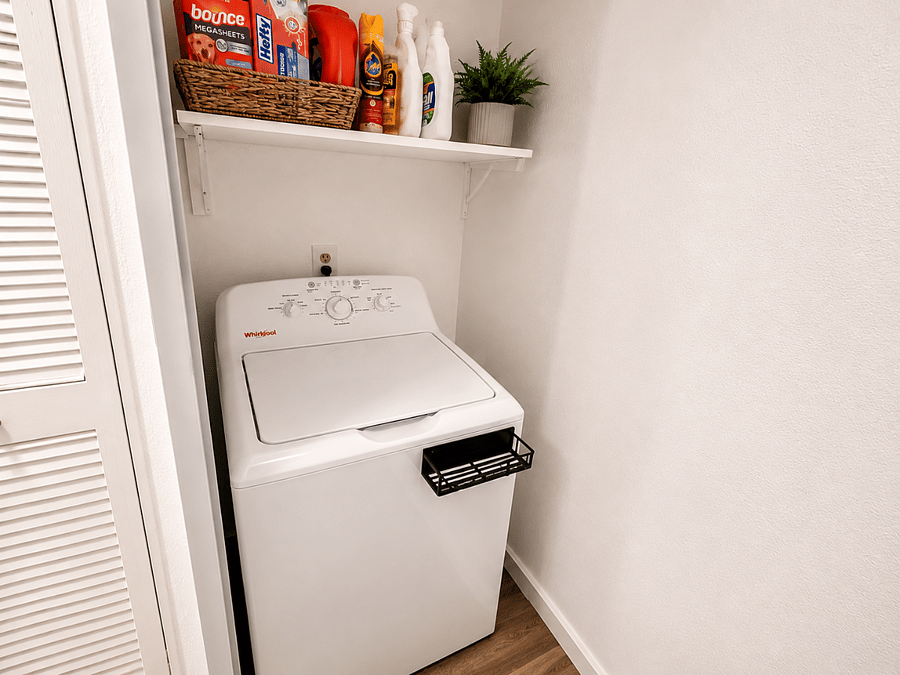 In home laundry makes longer stays feel simple and convenient