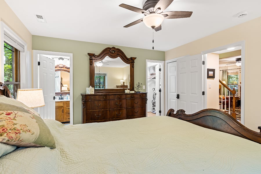 Master Bedroom Main floor with walk in closet and ensuite bath