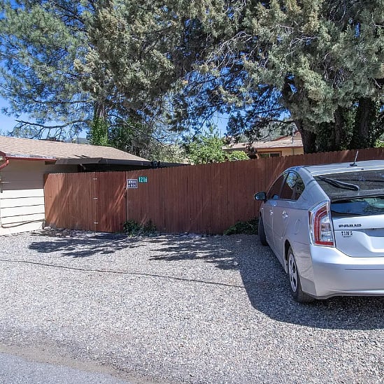 Parking in the back yard view, gate will be open and key to be provided to lock.