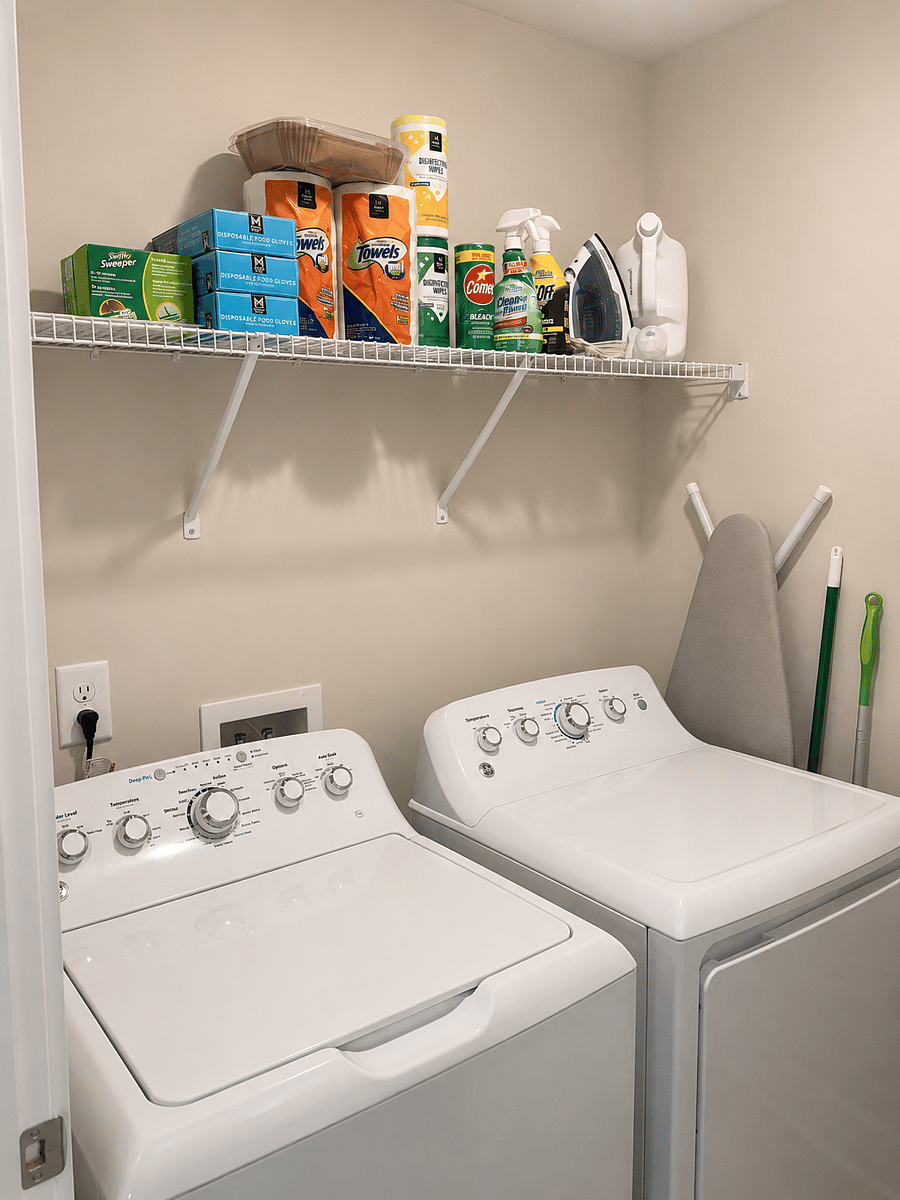 Full-size new washer & dryer conveniently located upstairs