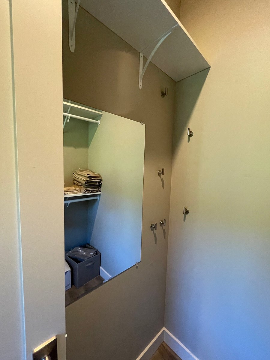Walk-in closet.