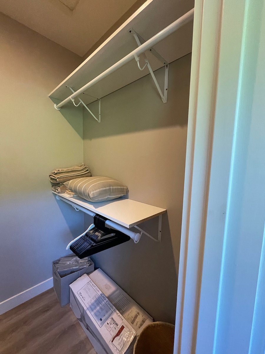 Walk-in closet.