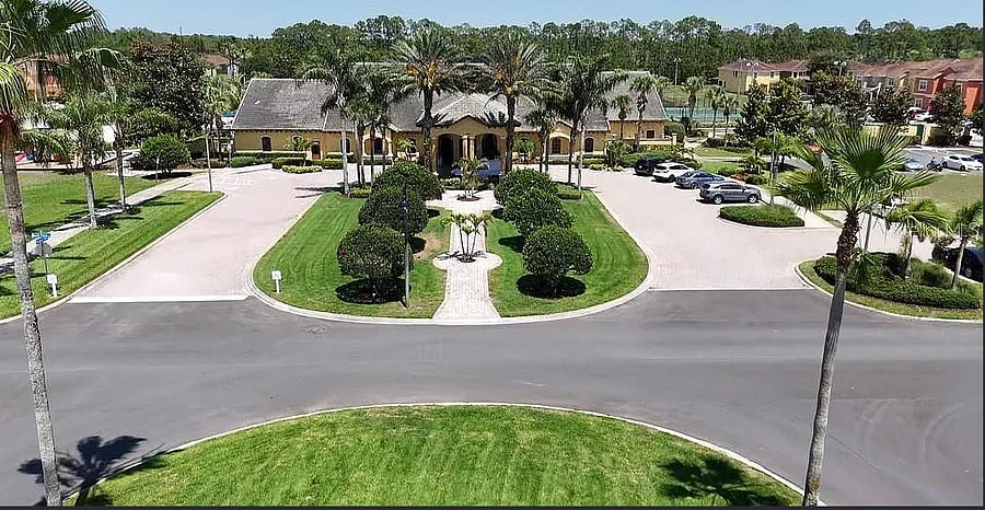 Clubhouse view from entrance
