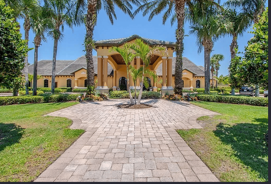 Front of clubhouse
