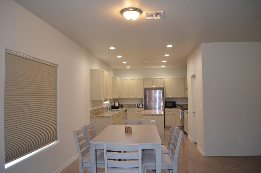 Kitchen with walk-in pantry