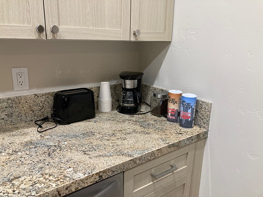 Toaster and coffee pot