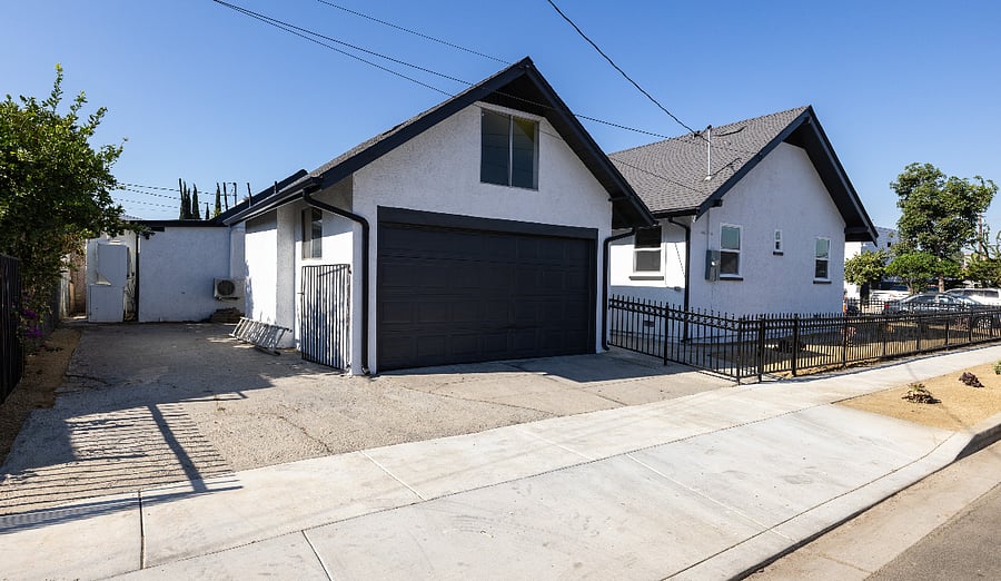 2 garage spaces for 2 small cars (1 medium car) + 1 driveway space