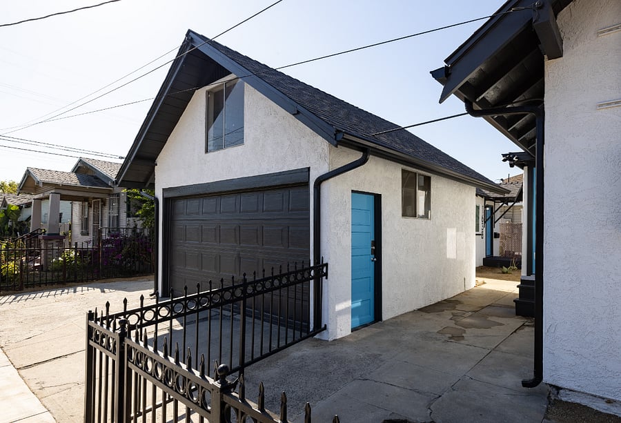 2 garage spaces for 2 small cars (1 medium car) + 1 driveway space