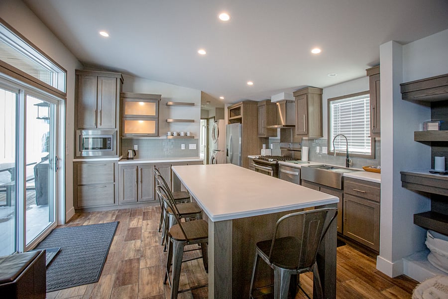 Unit 1 fully-stocked kitchen
