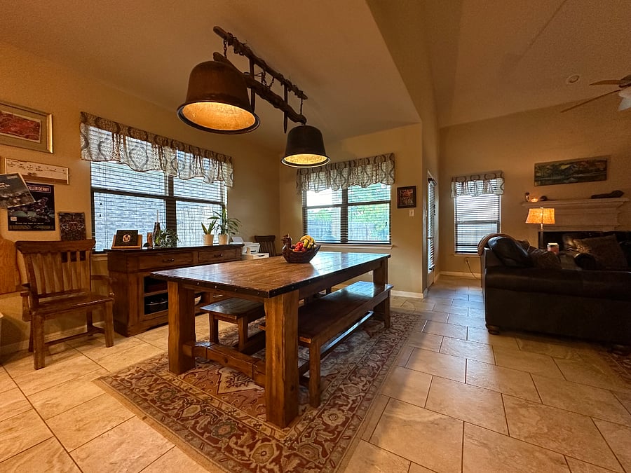 Shared dining area