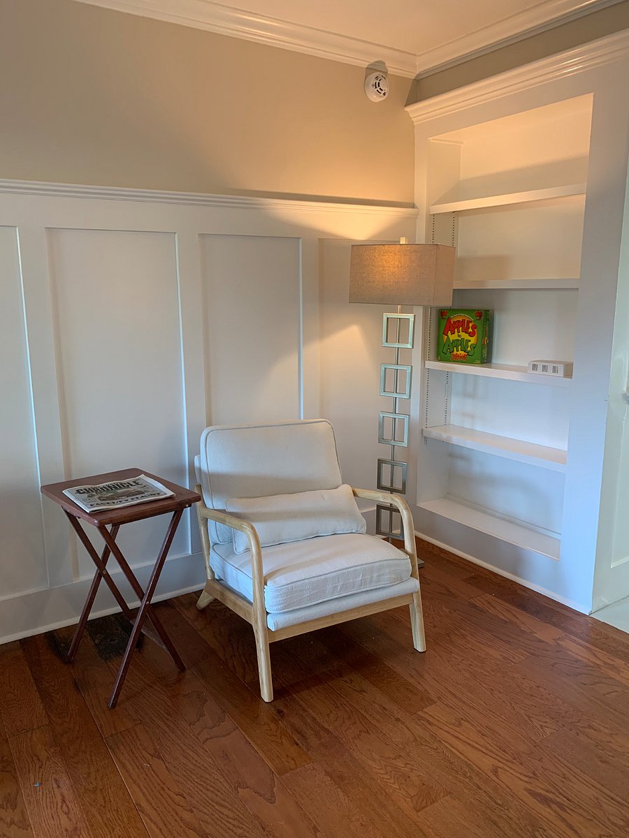 living room reading nook