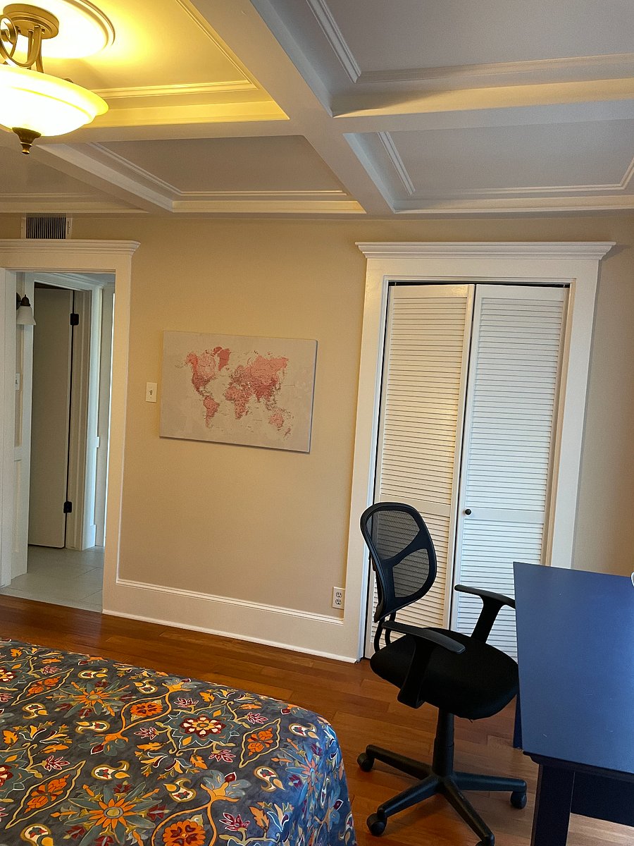 Downstairs bedroom desk area