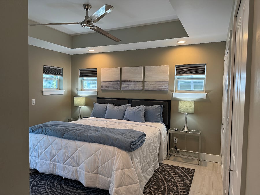master bedroom with adjustable bed