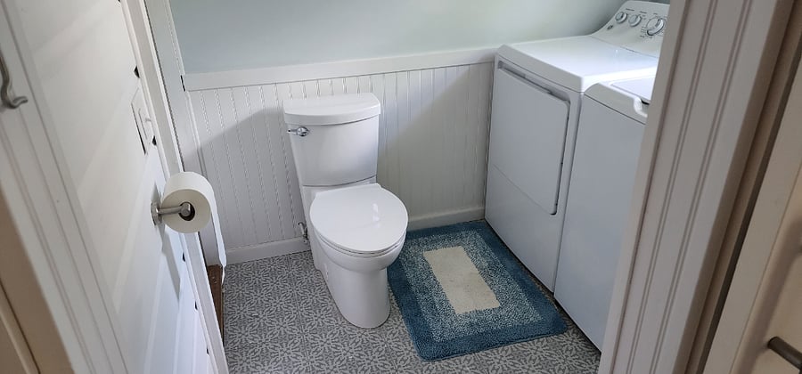 Half bath and Laundry off second bedroom