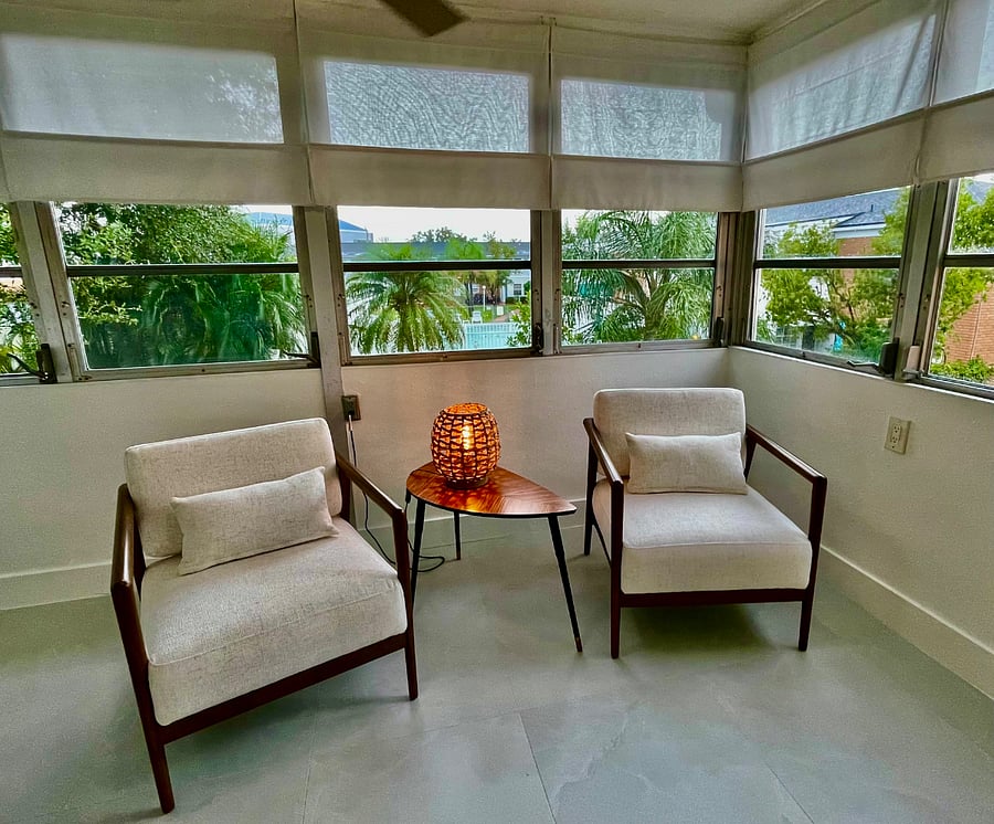 Sun Room with Pool View