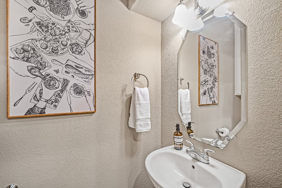 Kitchen half bath