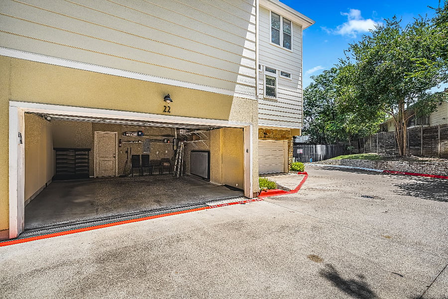Two car garage
