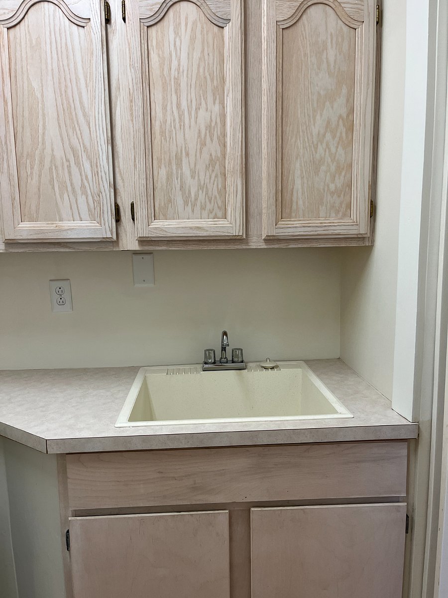 Laundry room sink.