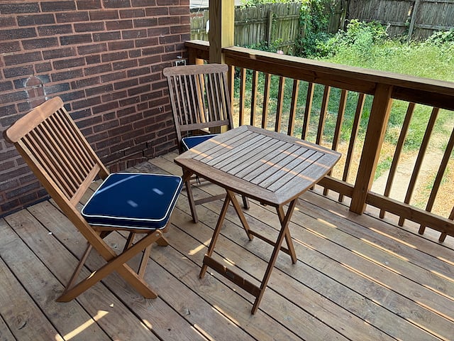 Private patio deck