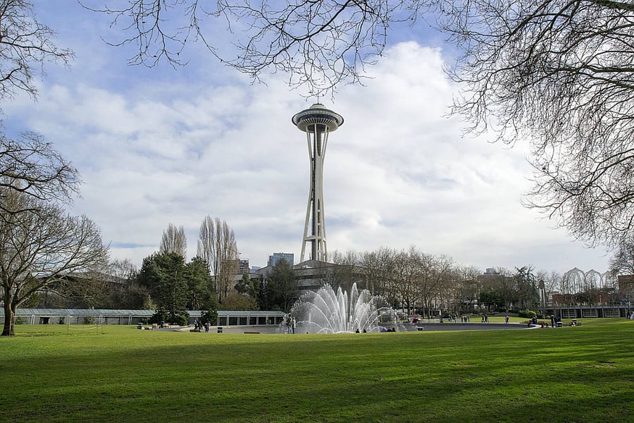 The Space Needle is a short walk