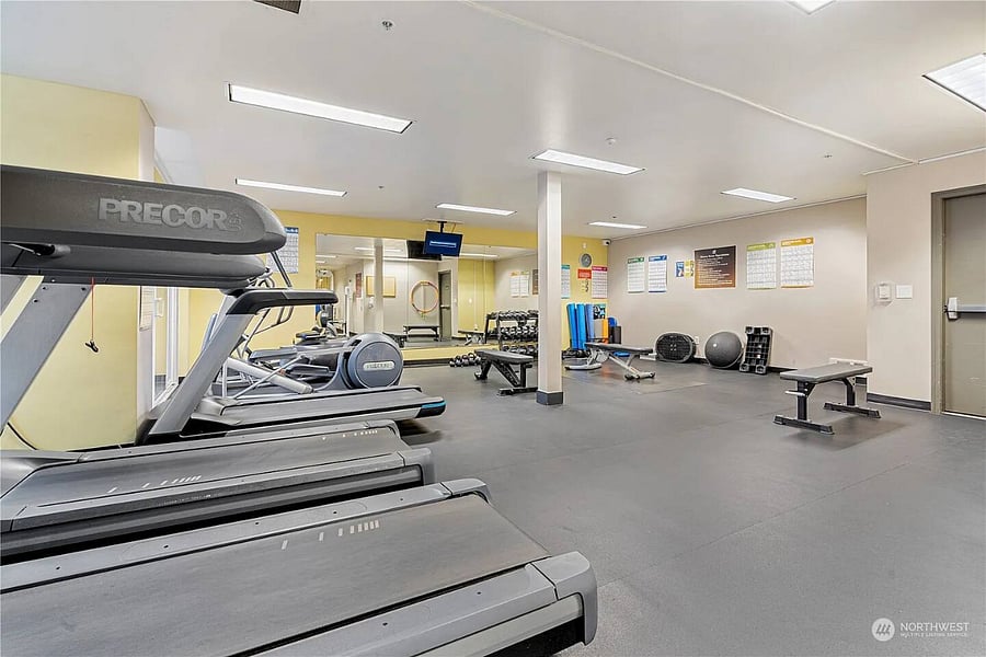 Fully equipped exercise room