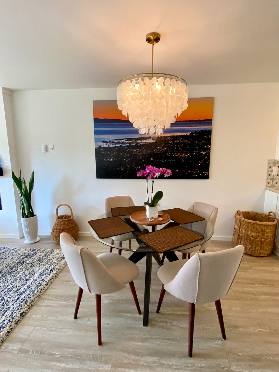 Dining table seating for four