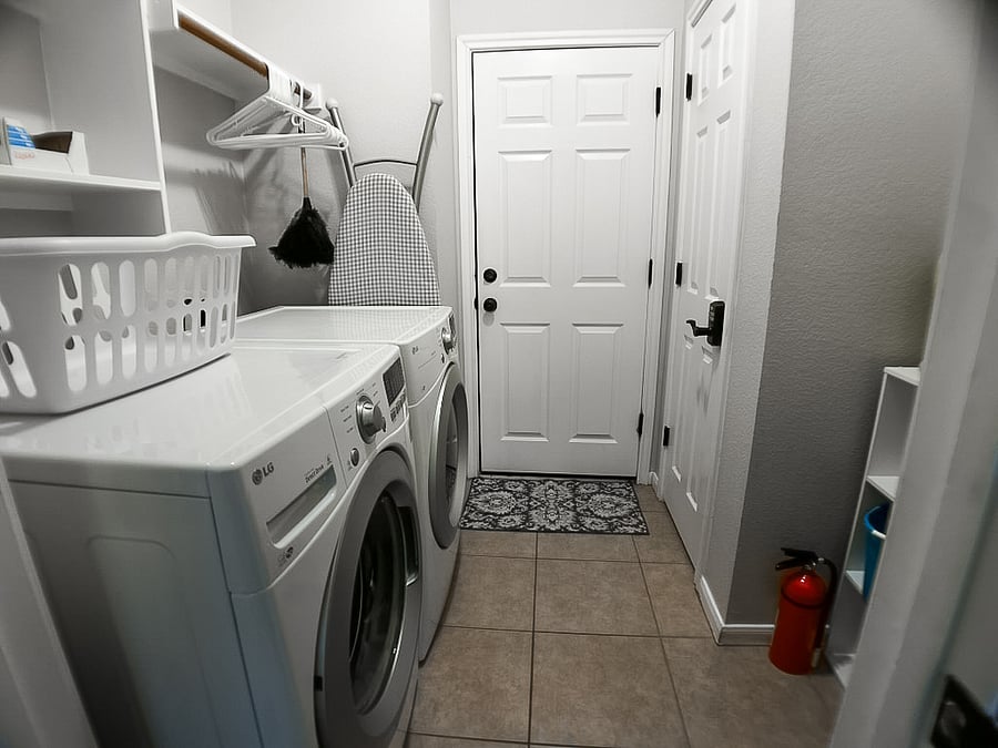 Laundry Room and Door to Garage
