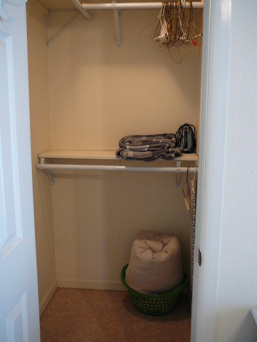 Spacious closet.