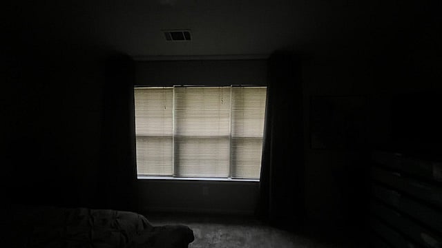 Blackout curtains in the master beedroom