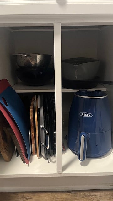 All the items needed to make meals at home