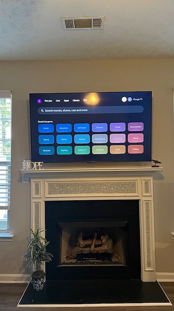 Brand new 65" flat screen TV with Netflix, Amazon Prime & Hulu