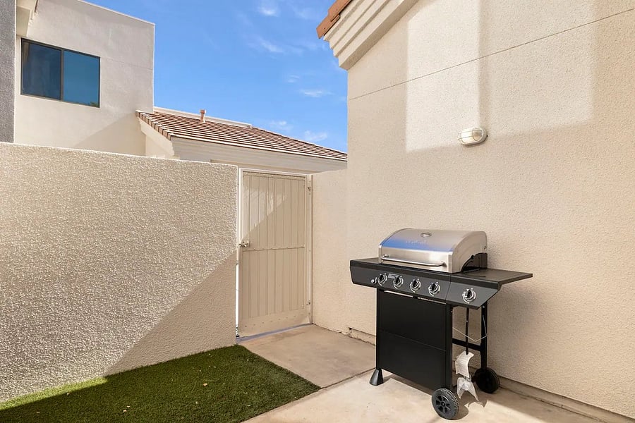 BBQ on the private patio off of the main bedroom