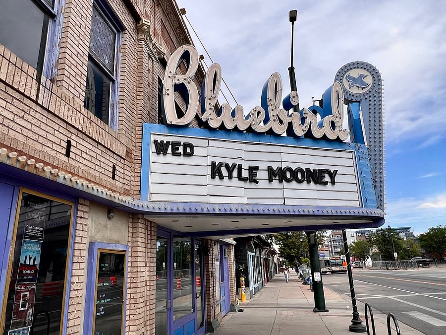 You can see the Bluebird Theater from your private balcony