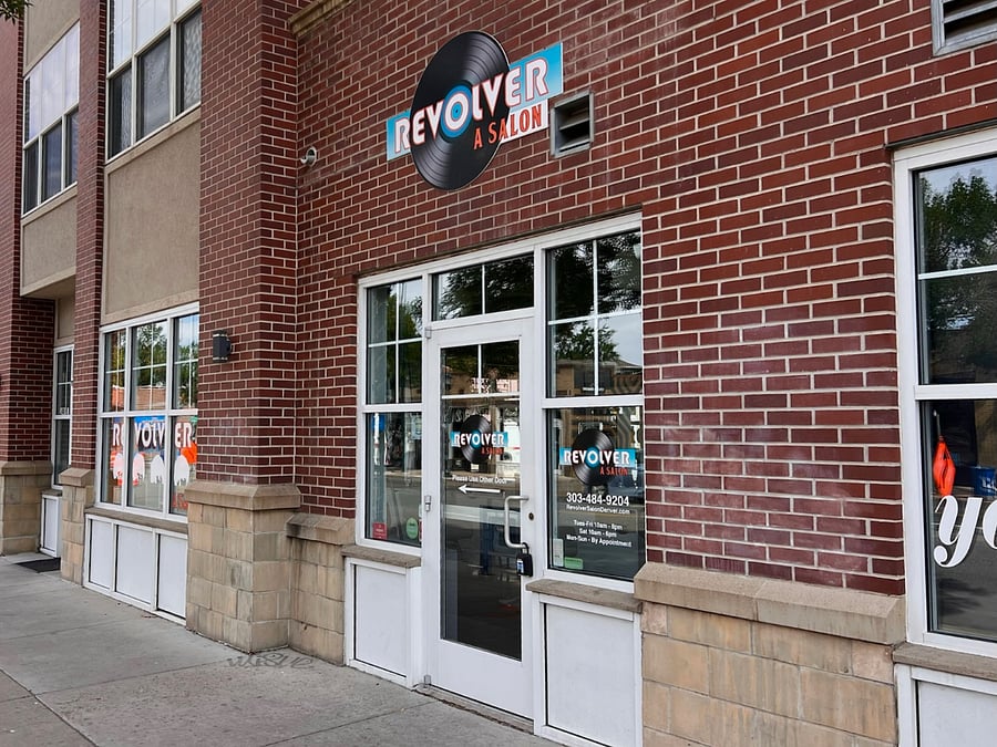 Hair salon on the first floor of condo building