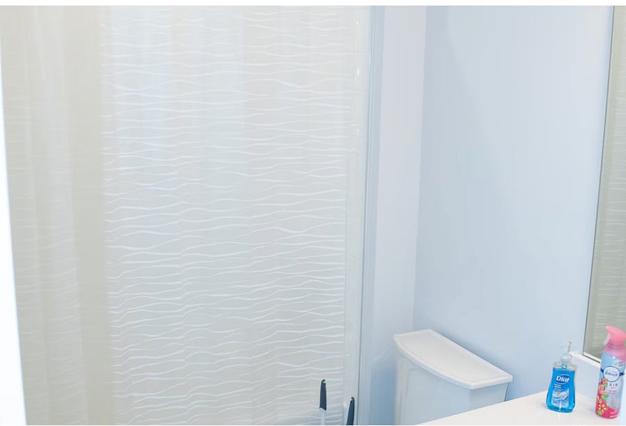 Bathroom upstairs for Bedroom 2 and 3