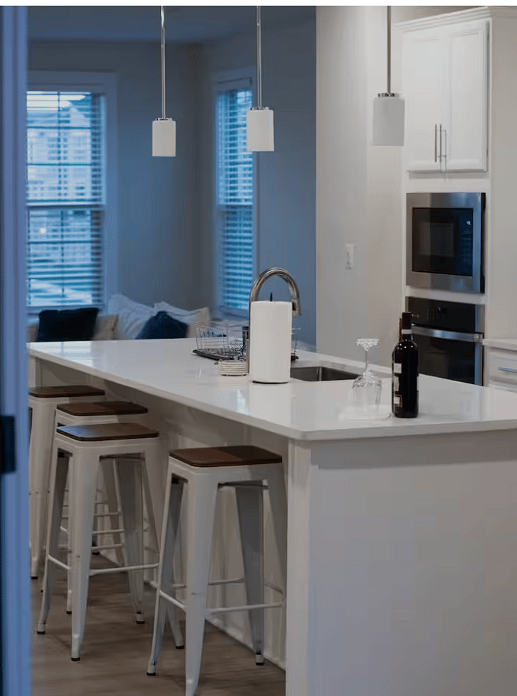 Kitche, living room