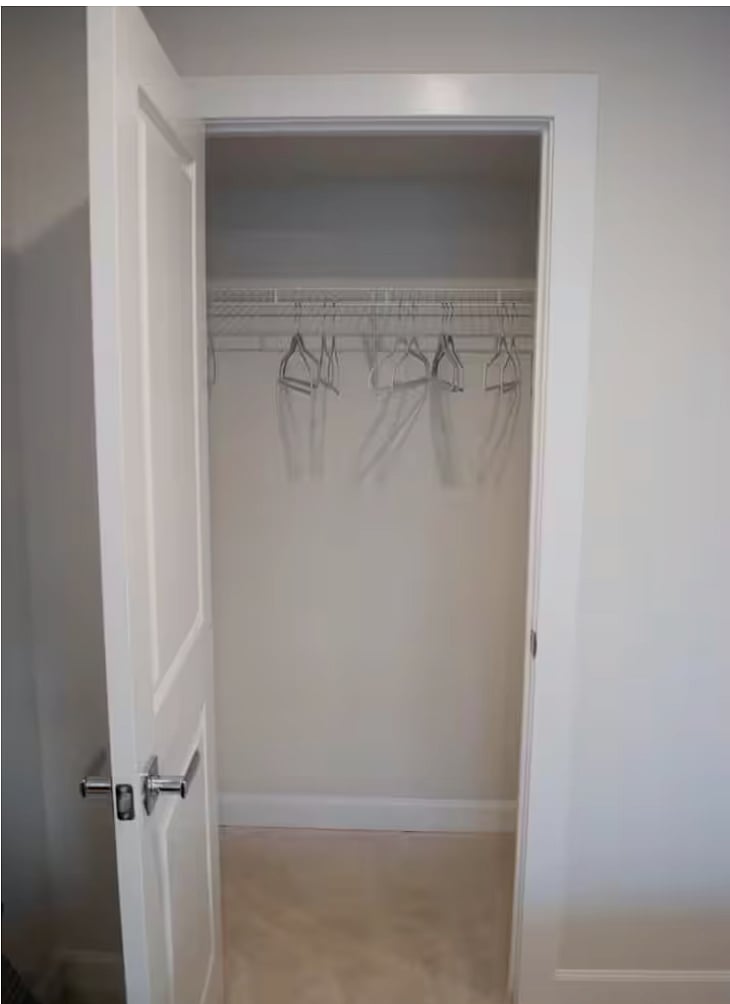 Closet in Bedroom 1 on first floor