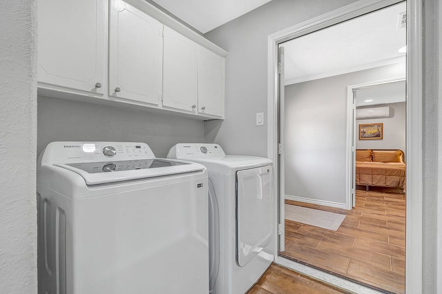 Large capacity washer and dryer