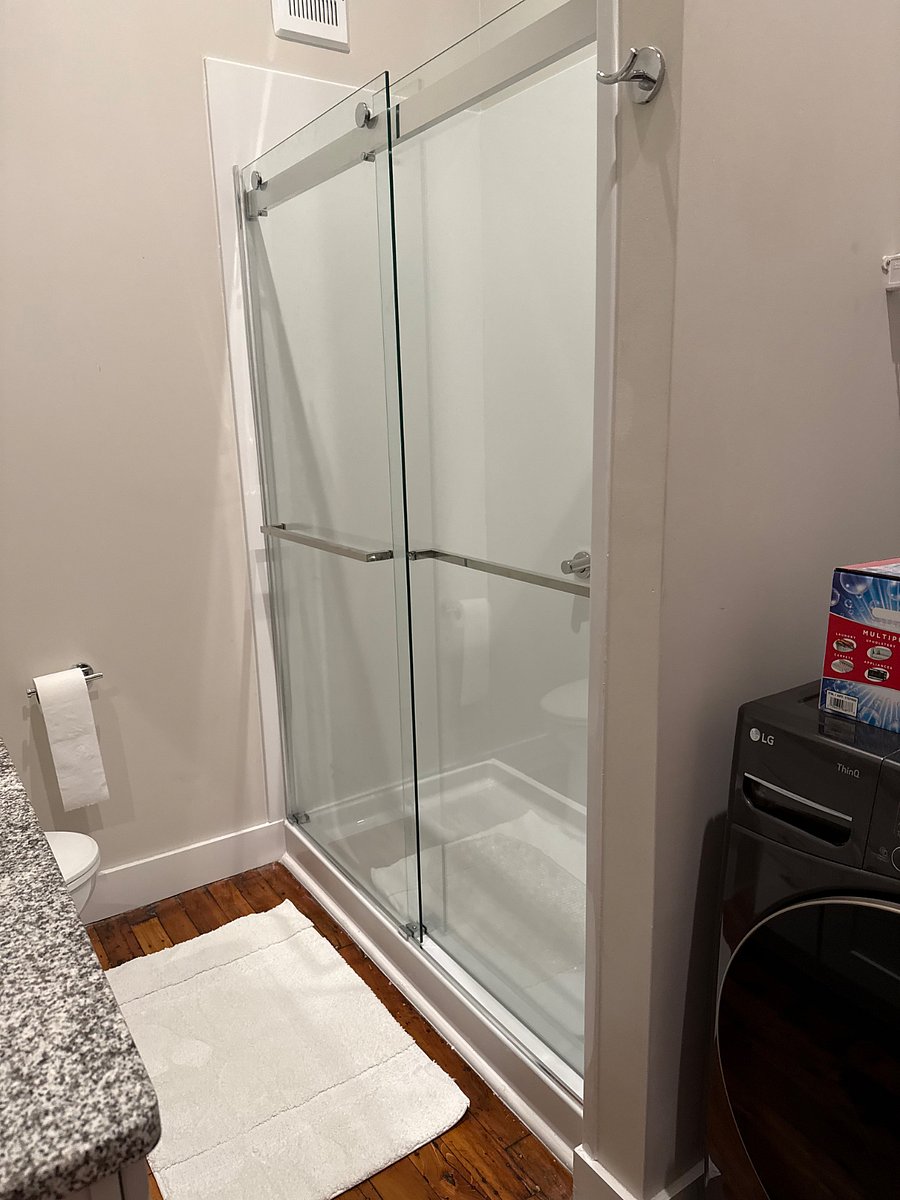 Walk-in shower newly added. Also, extra large washer and dryer in the en suite.