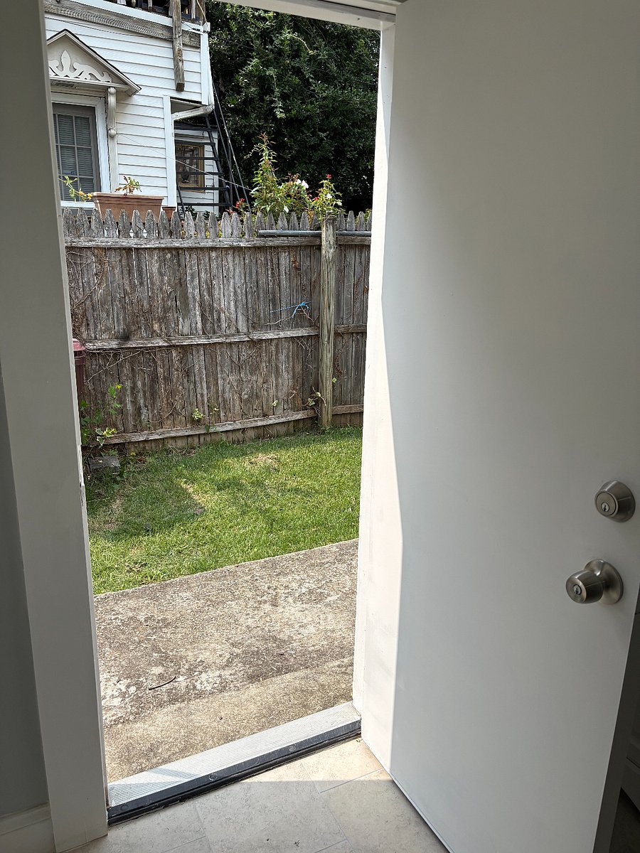 Exit to backyard from master bedroom