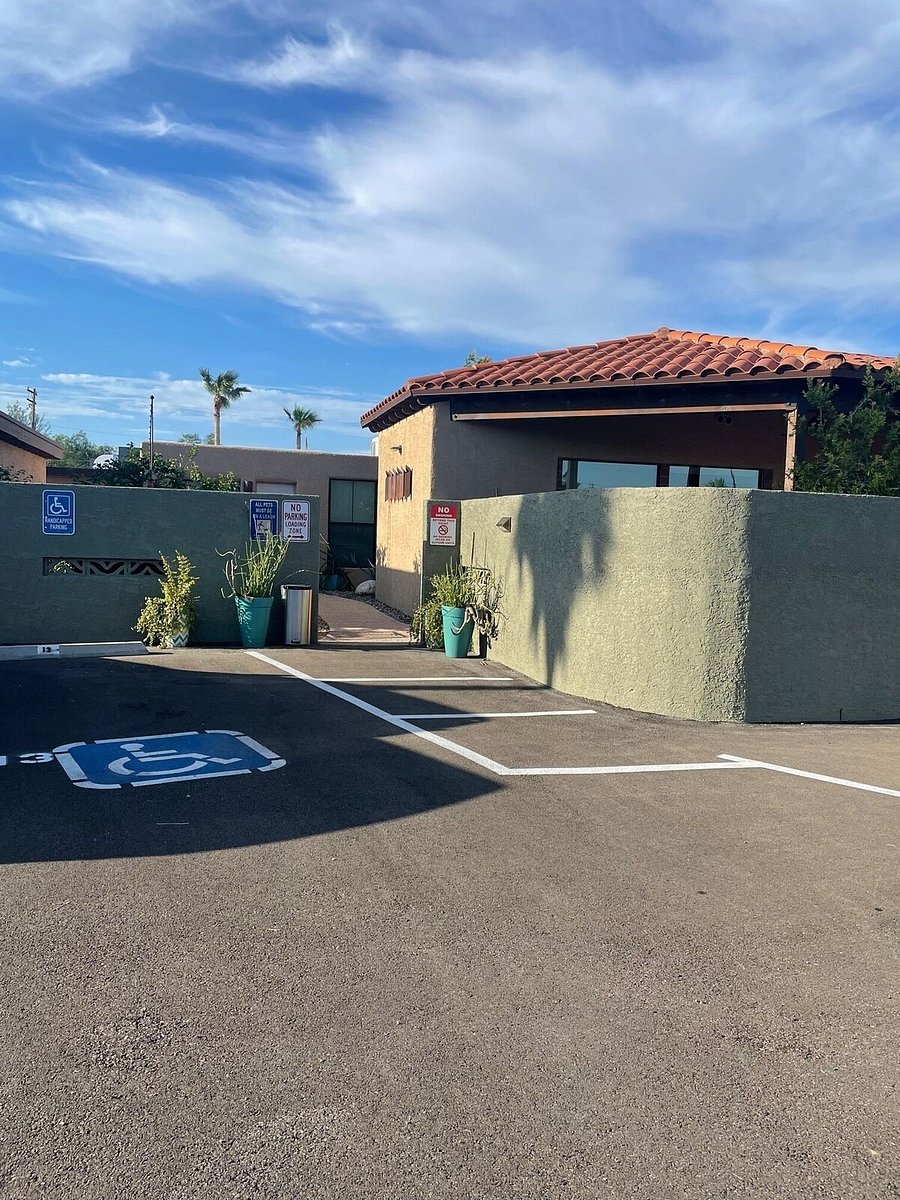 Disabled parking space-one of two available.