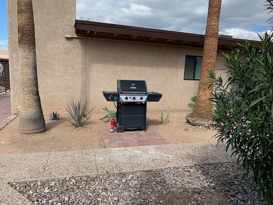 One of the outdoor grills