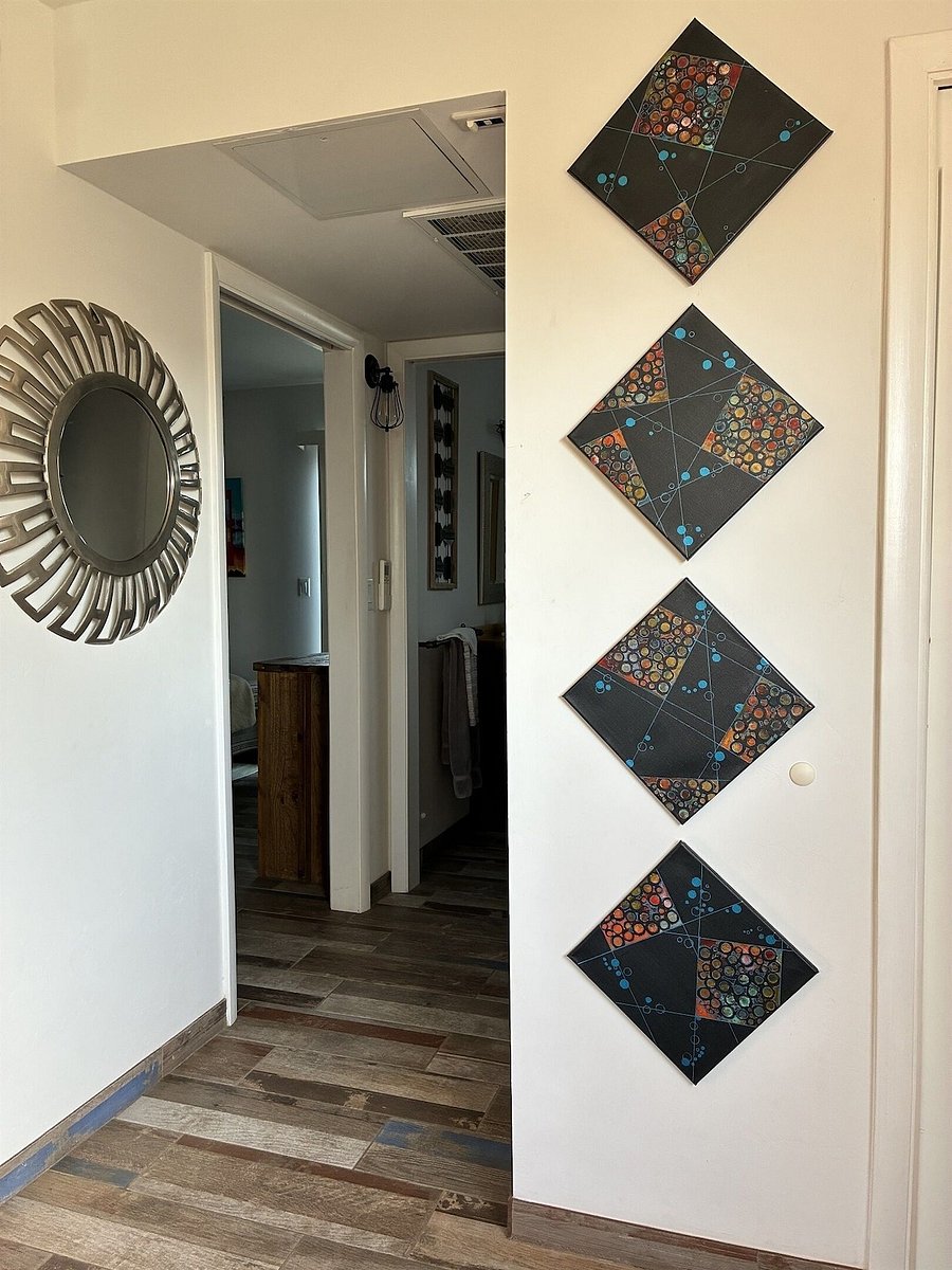 Hallway leading to bedroom and bathroom.